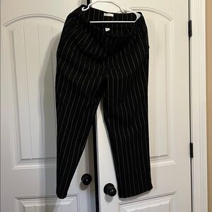 Cato Pinstriped Black and White Pants